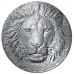 Ivory Coast LION series BIG FIVE MAUQUOY HAUT RELIEF 200 Francs Palladium coin 2020 Ultra High Relief Antique finish 1 oz